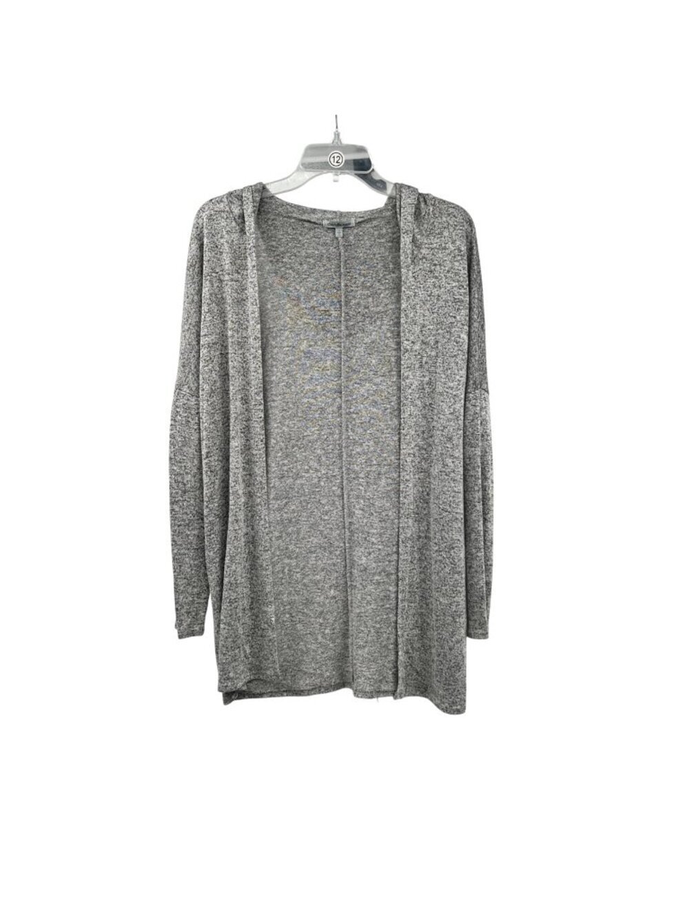 Charlotte Russe Womens Lightweight Cardigan Hooded Open Heather Gray Size Small